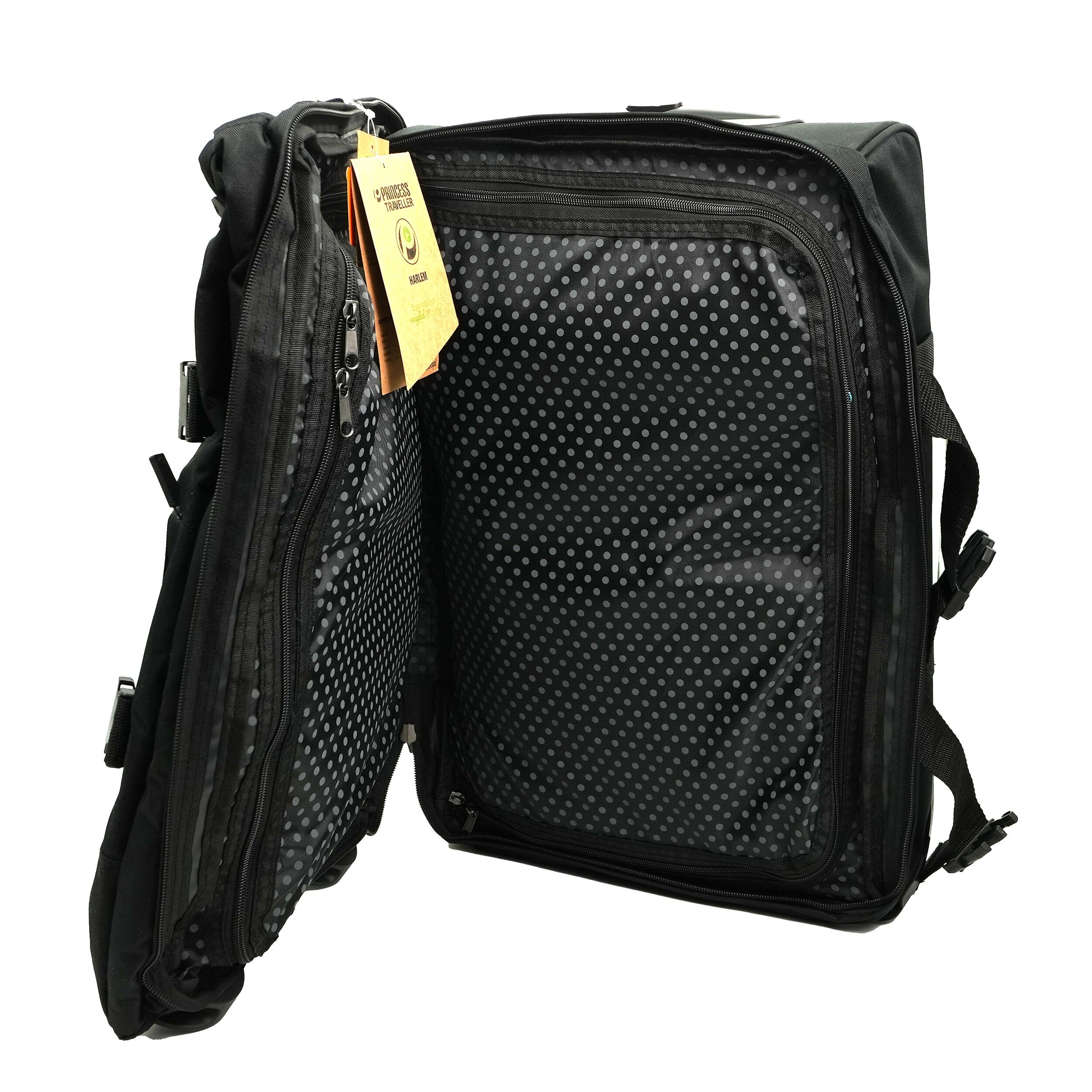 Trolly pentru calatorii din material, marimea L, negru, Princess Harlem, 67586 - imagine 6