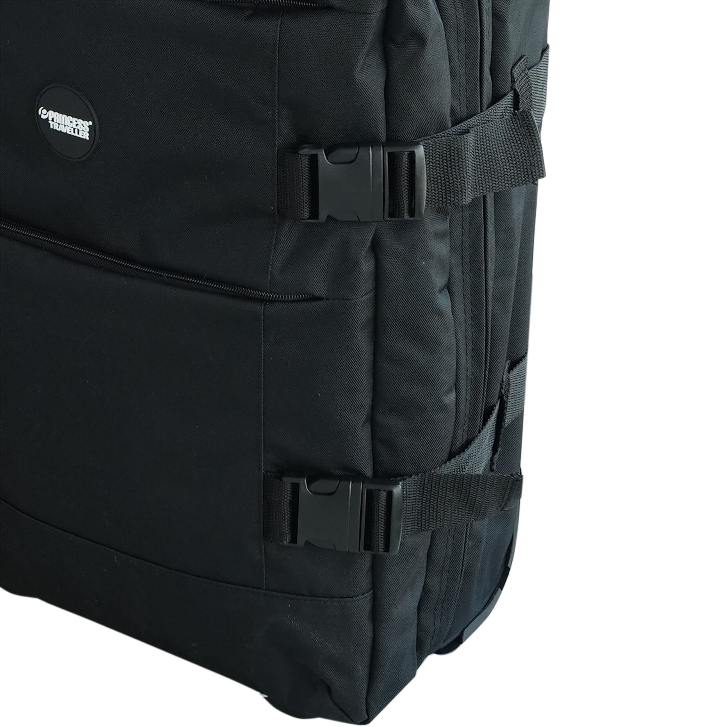 Trolly pentru calatorii din material, marimea L, negru, Princess Harlem, 67586 - imagine 7