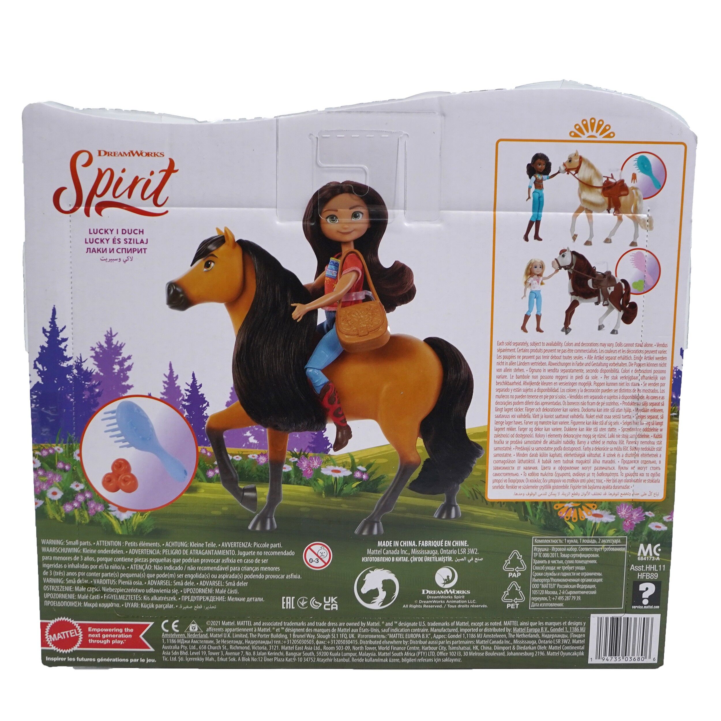 Set de joaca Spirit, Papusa Lucky si calul Spirit, 27 x 24 cm -814325 - imagine 3