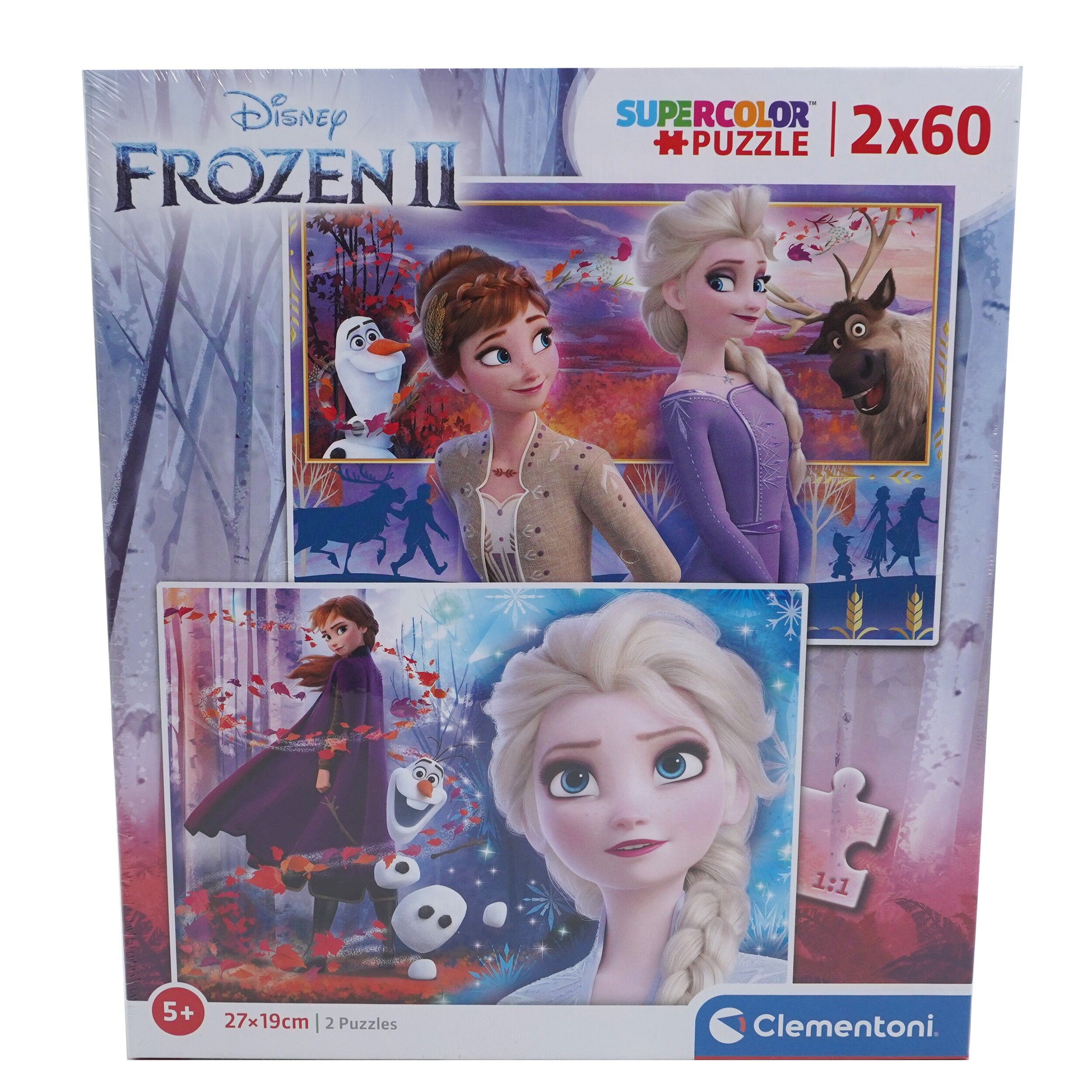 Puzzle Clementoni, Disney Frozen II, 2 in 1, 2x60 piese, 16093