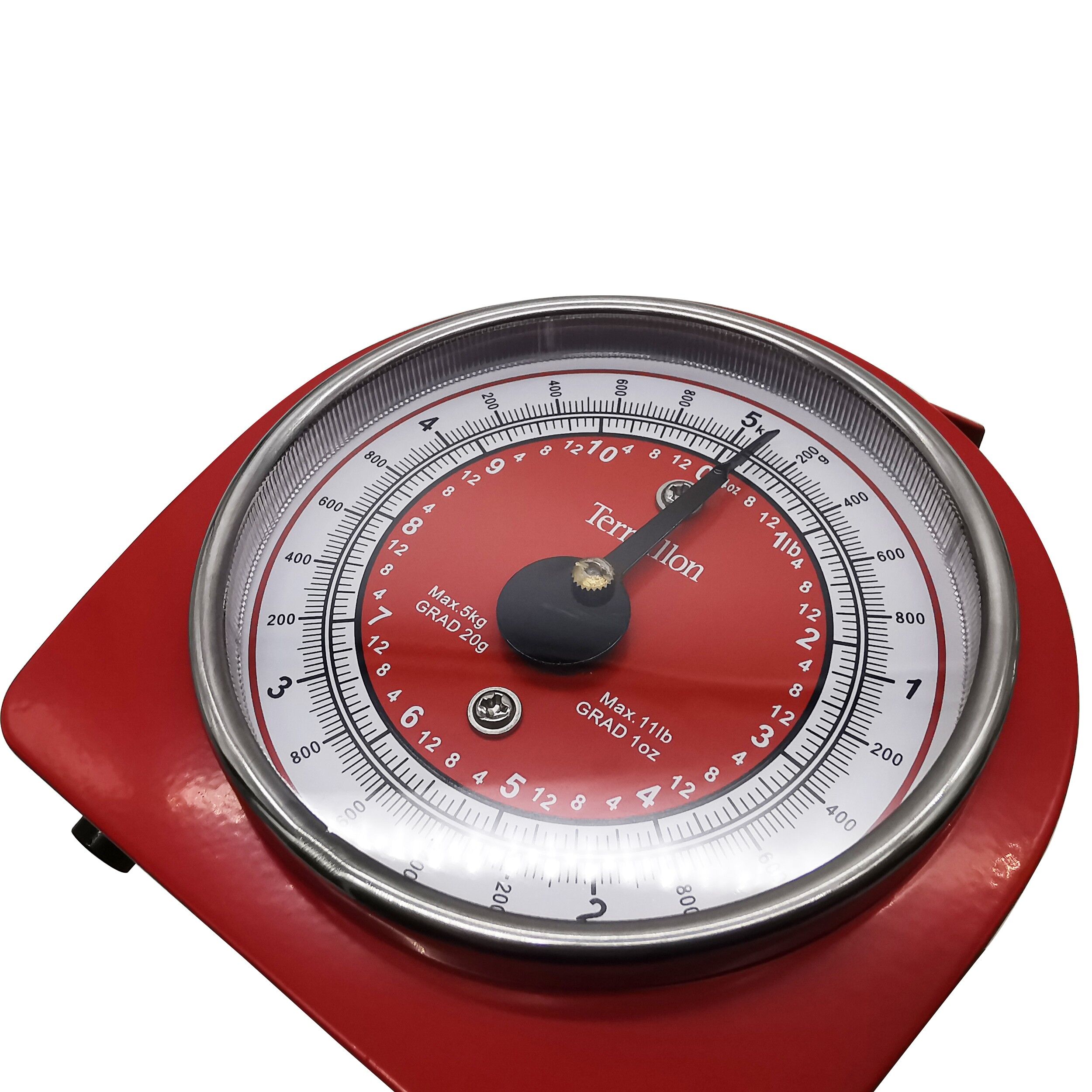 Cantar bucatarie, metalic, rosu, Retro Terraillon, 49686 - imagine 4