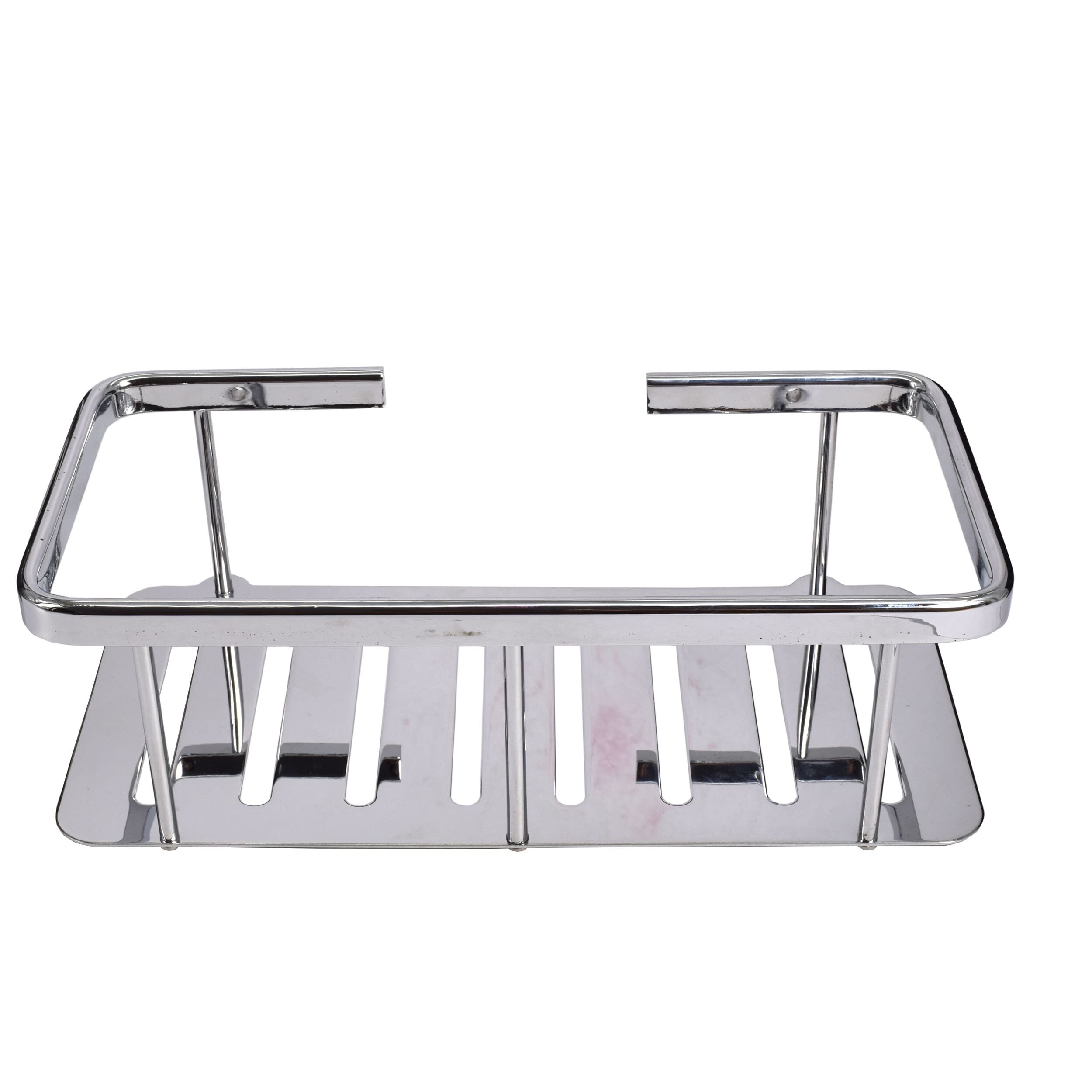 Etajera pentru baie, aluminiu cromat, GermagTrend, fara kit montaj 25 x 9.2 x 12.5 cm, 72577
