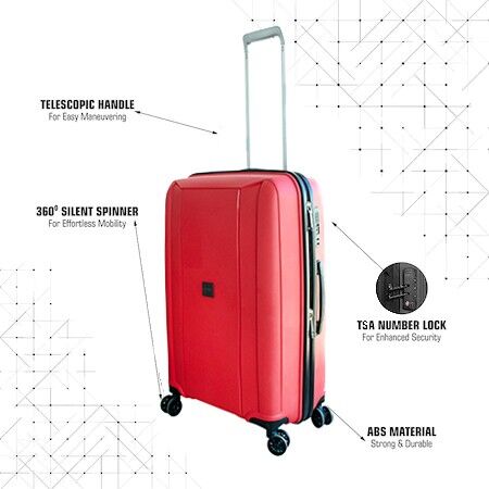 Troler cabina, Princess Traveller,55 x 39 x 22 cm, cifru TSA, roti 360°, 40 L - imagine 8