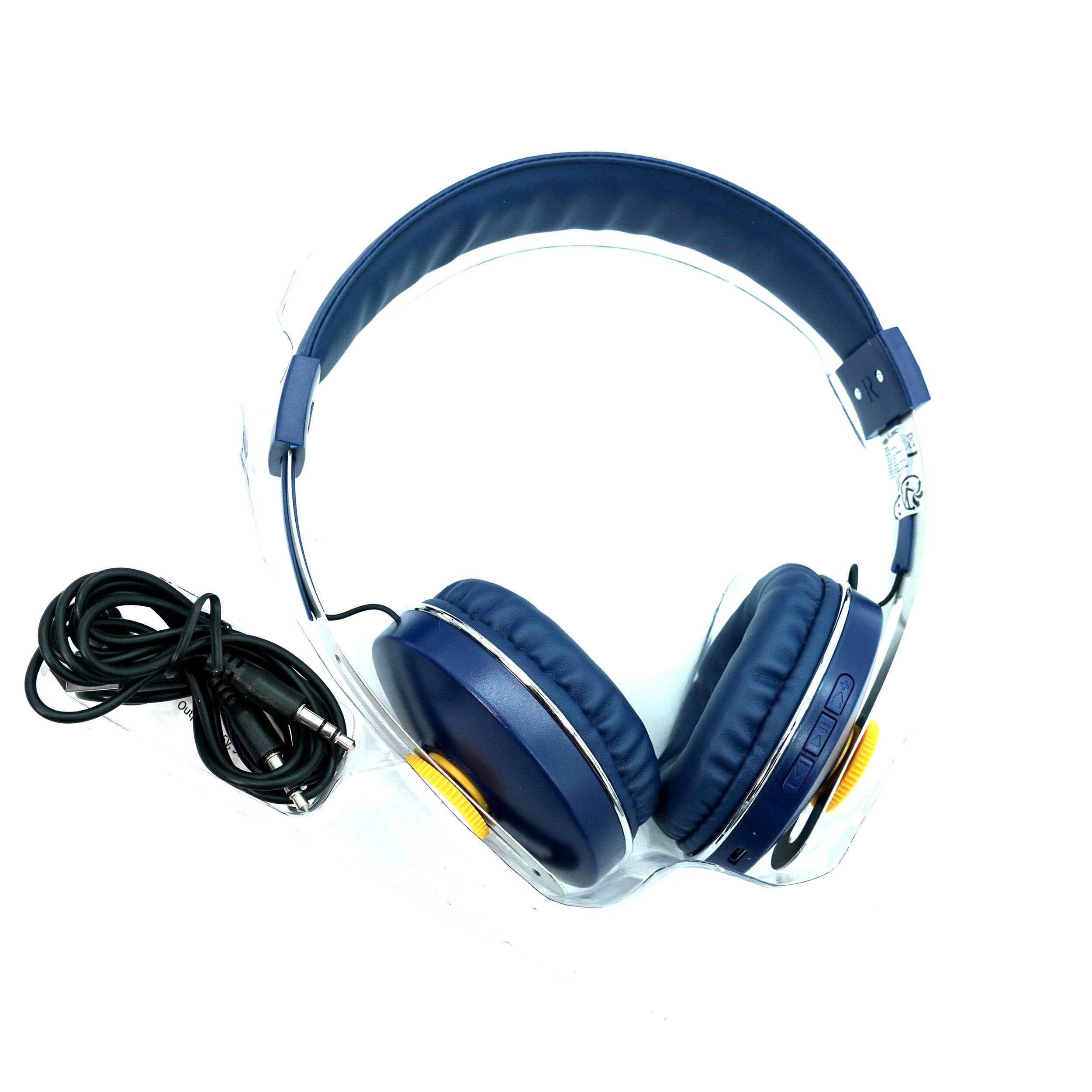 Casti audio wireless over-ear SoundLogic Studio Pro, Bluetooth, Bass puternic, Microfon, albastru, 00460 - imagine 2