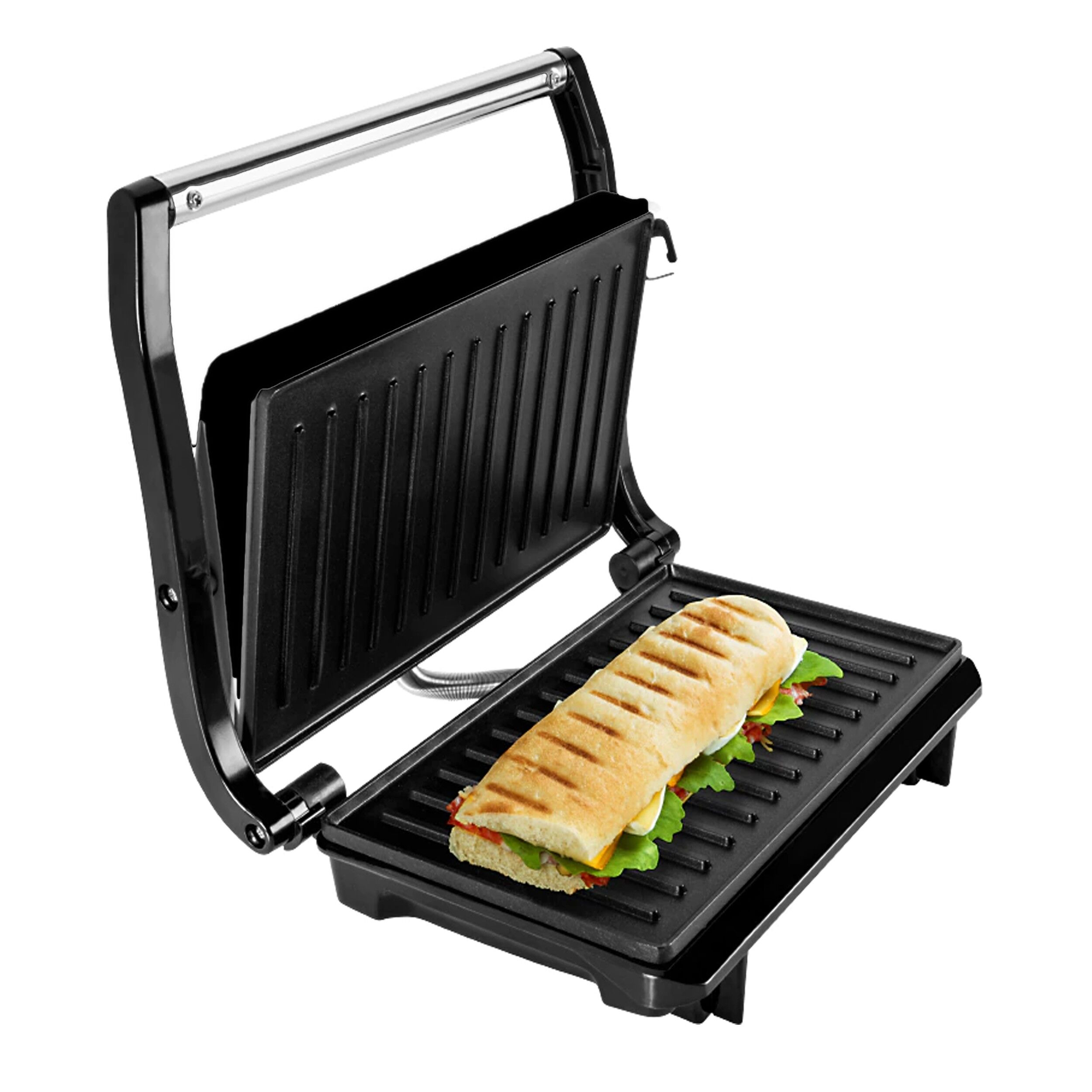 Sandwich-maker&grill, Blaupunkt Panini, 1000 W, placi nonaderente, 39399 - imagine 6