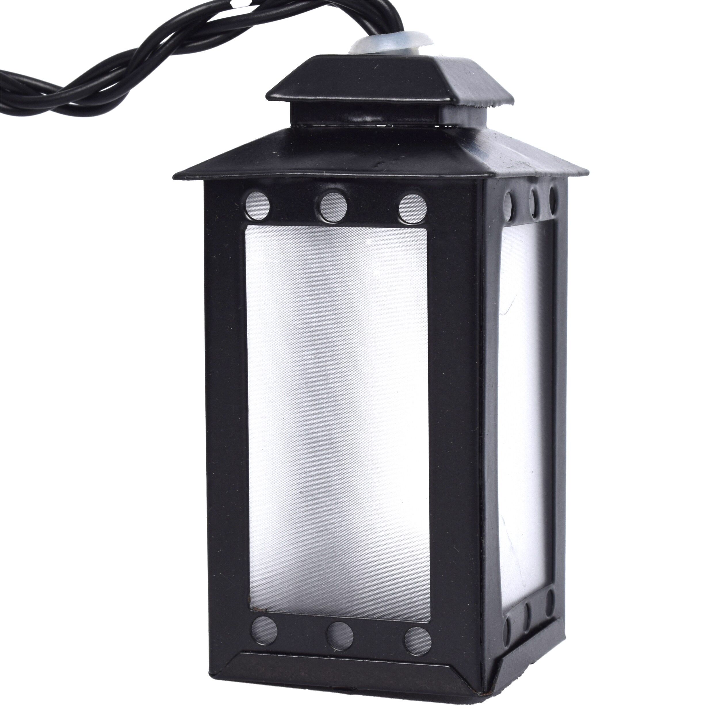 Instalatie decorativa pentru Craciun, 8 felinare, 16 leduri, cu timer, 808026 - imagine 7