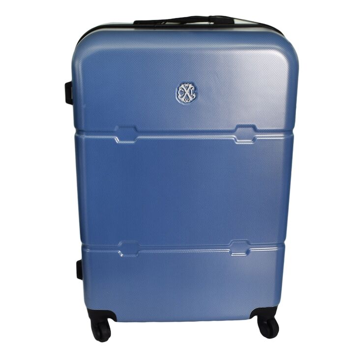 Troler, Christian Lacroix, curea siguranta, 4 roti, cifru TSA, 72 x 26.5 x 50 cm, ABS, albastru