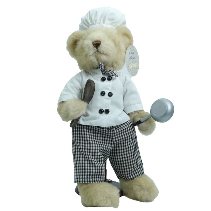 Jucarie de plus, urs bucatar chef, 47 cm, 06234